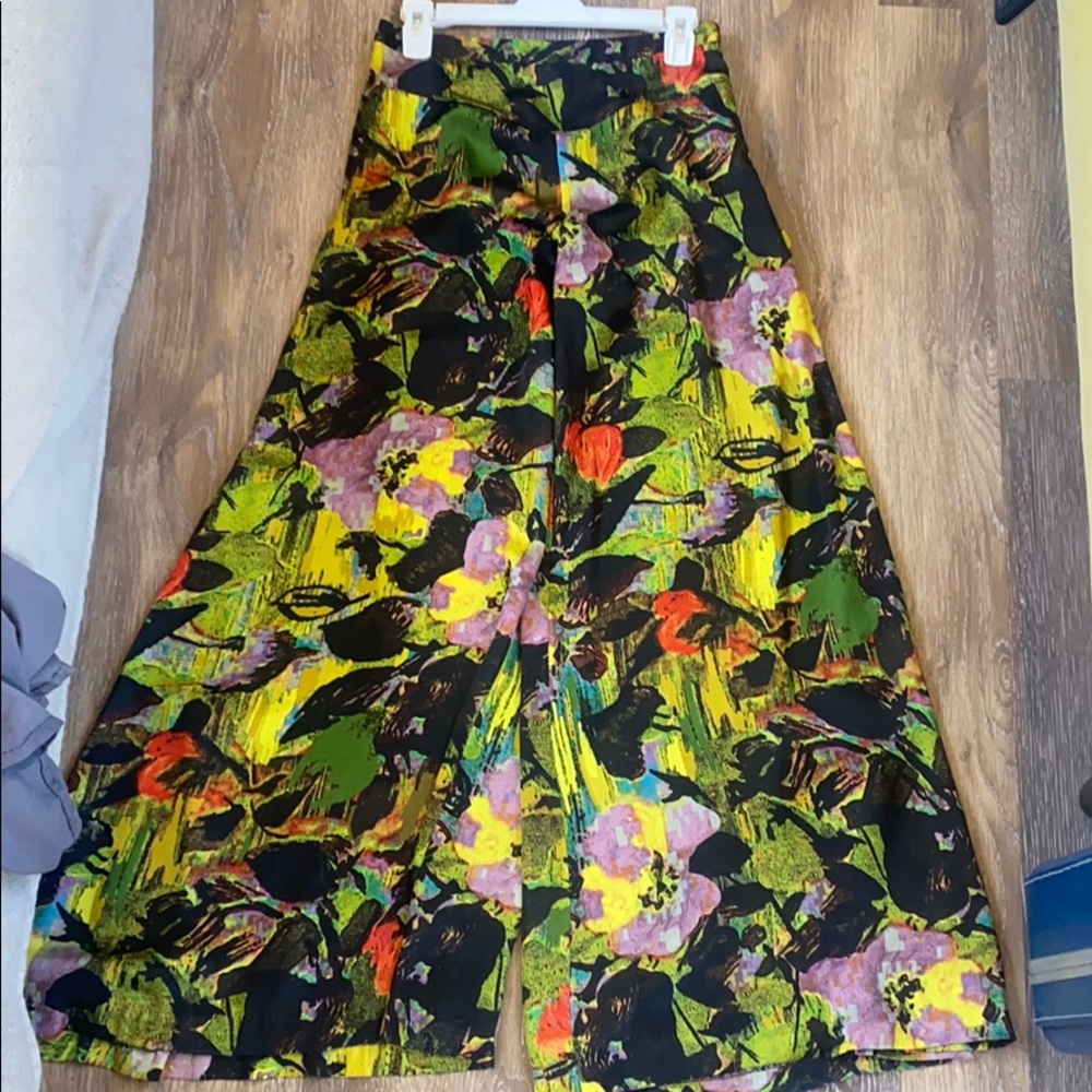 Wide Legged Floral Pants